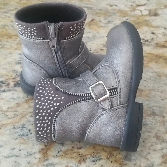 B-Cool Browns Metallic Boots Toddler - Picture 7 of 9